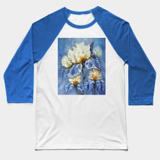 Irises Oil Painting Baseball T-Shirt